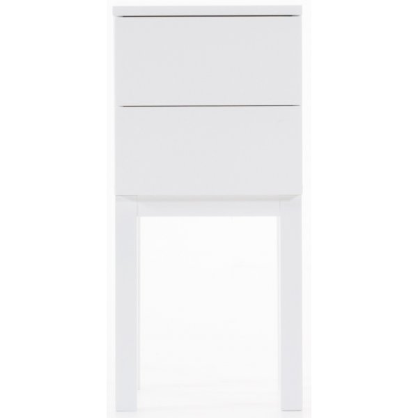 �sterlen s�ngbord med l�dor - Vit