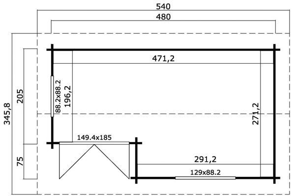 Friggebod Roland B - 15 m�