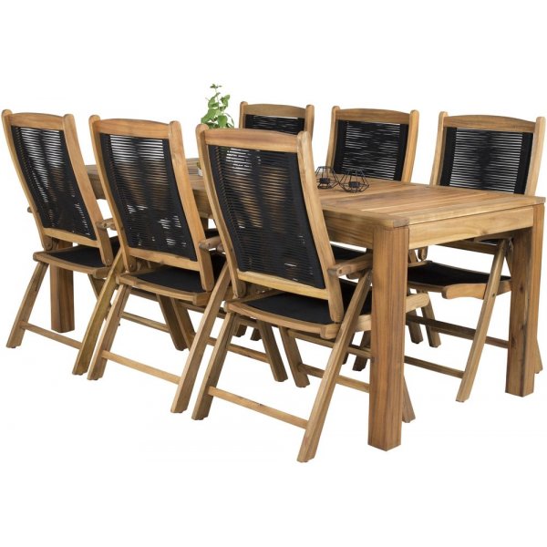 Prässebo Matgrupp (200x90) - Natur - 6 Stolar Prässebo Matgrupp (200x90) - Natur - 6 Stolar