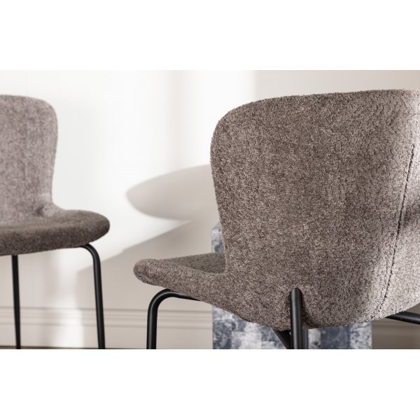 Modesto matstol - Brun boucle