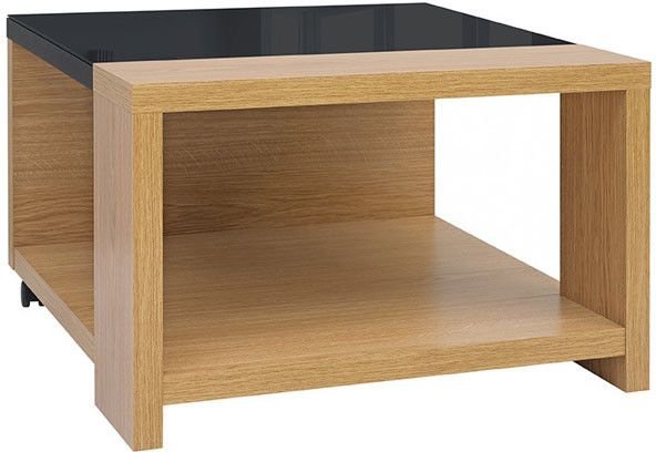 Manilla soffbord 70 x 70 cm - Ek/svart (H�gglans)