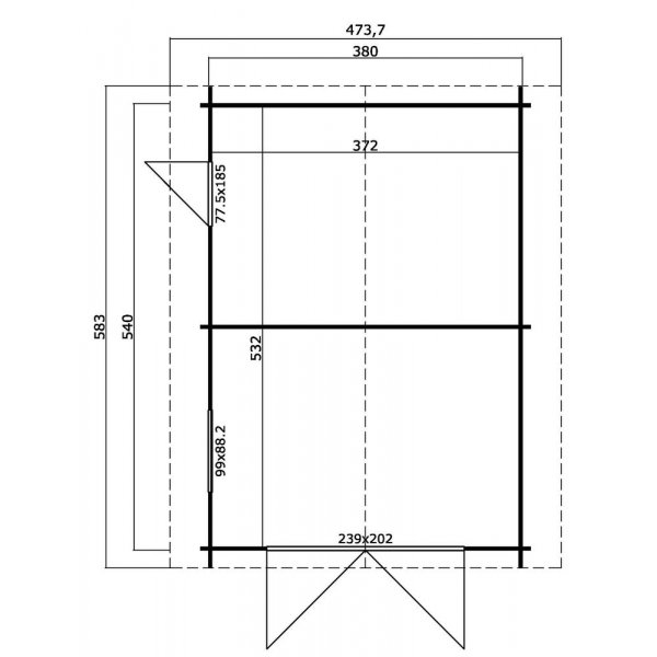 Garage Kristina - 20,5 m�
