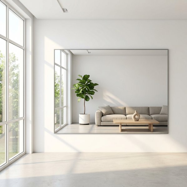 Spegel Orlando 190 x 120 cm - Krom ram