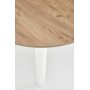 Matbord runt f�rl�ngningsbart ek/vit 102-142 cm - Berivan