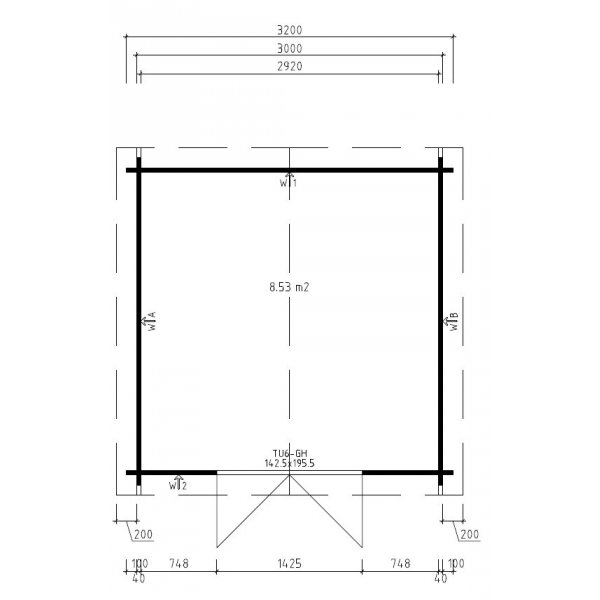Förråd Arne J - 10 m² Förråd Arne J - 10 m²