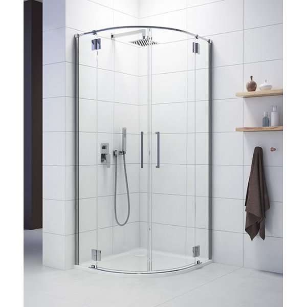 Duschhrn Halvrunt Space Line - 6 & 8 mm glas