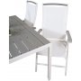 Ervalla Matgrupp (150x90) - Vit/Gr - 4 Stolar