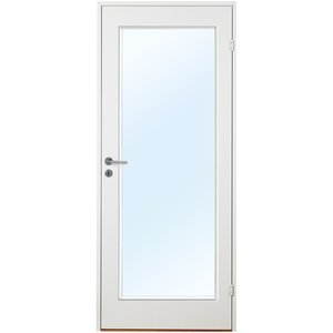 Innerdörr Orust - Slätt & kompakt dörrblad med stort glasparti G01