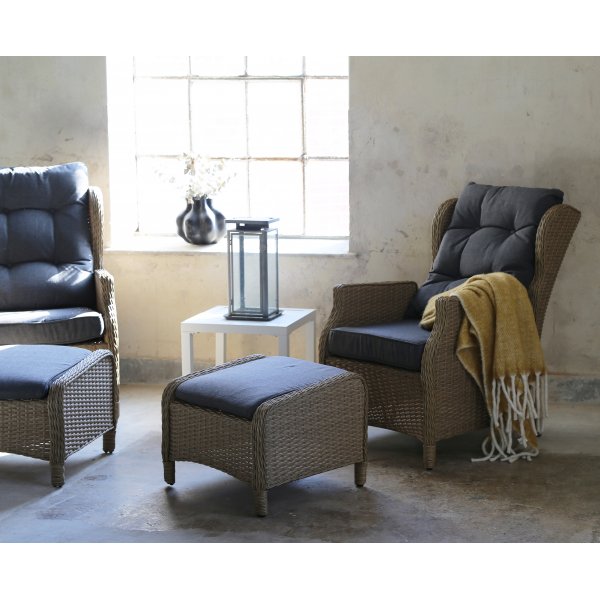 Haymond loungeset ställbara fåtöljer med fotpallar Haymond loungeset ställbara fåtöljer med fotpallar