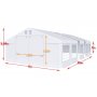 Partytlt i PVC - 6 x 40 m