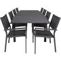 Holma Matgrupp (160x100) - Svart - 8 Stolar