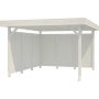 Modular Garden Paviljong 9,4m med plank - Vitlackerat