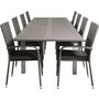 Ekens Matgrupp (224x100) - Gr/Vit - 8 Stolar