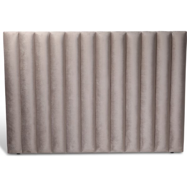 Pernilla s�nggavel 140 cm bred - Gr�beige (Sammet)