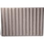 Pernilla s�nggavel 140 cm bred - Gr�beige (Sammet)