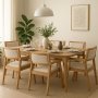 Oskar matbord i oljad ek - 180/258 cm - F�rl�ngningsbart