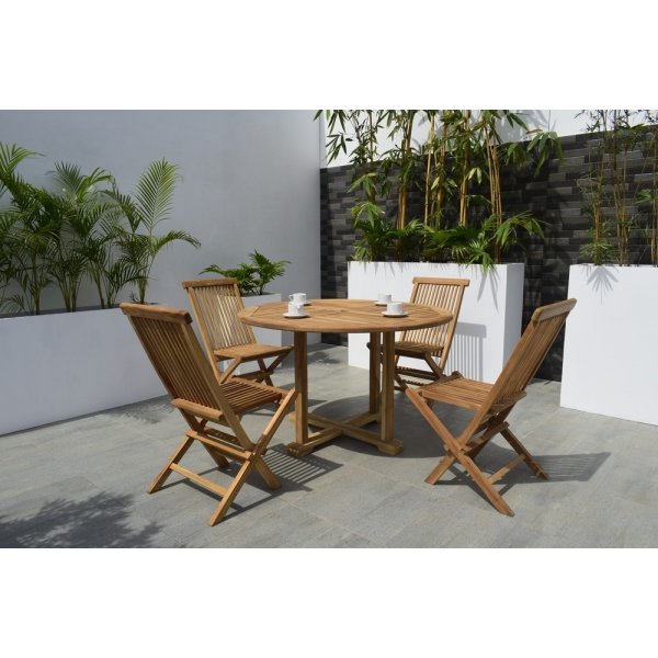 Spisegruppe til parasol - Rund 120 cm
