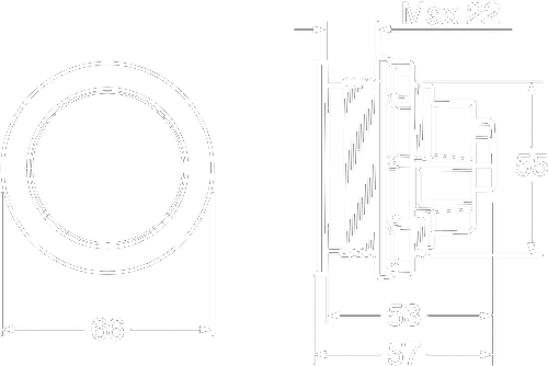 Gustavsberg Spolknapp, Triomont XS & XT pneumatisk enkel rostfri