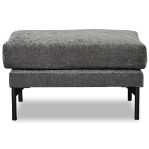 Fotpall 70x60 cm - Gr� chenille