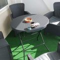 Kundenbilder Ricky - Outdoor-Gruppe aus schwarzem synthetischem Rattan