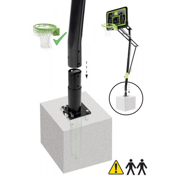 Basketställning Galaxy - Markmonterad - Dunkbar (PP) Basketställning Galaxy - Markmonterad - Dunkbar (PP)