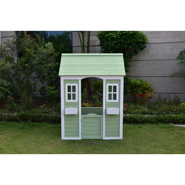 Lekstuga - Grön & vit Lekstuga - Grön & vit