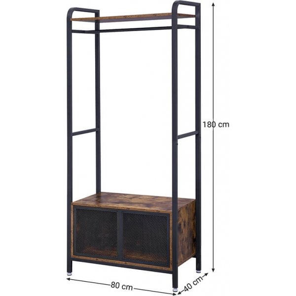 Hallm�bel 180x80 cm - Brun/svart