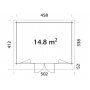 Friggebod Bret14,8m