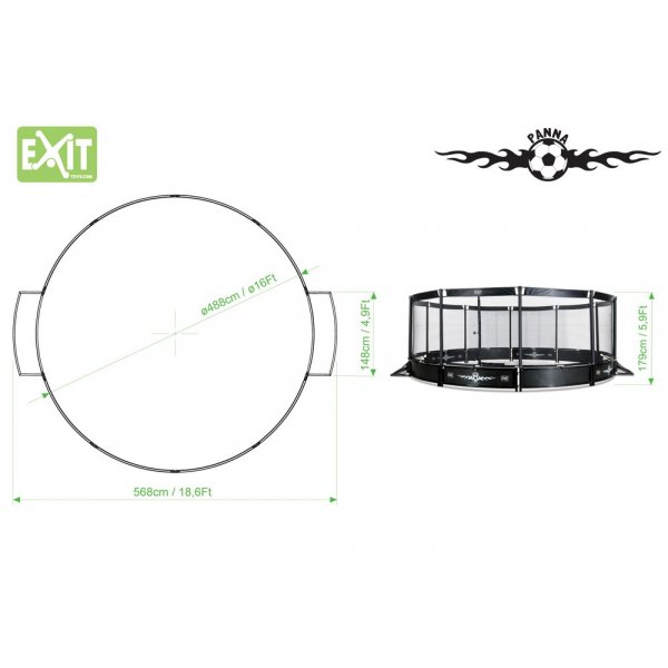 Fotbollssarg med nät - Panna Arena Fotbollssarg med nät - Panna Arena