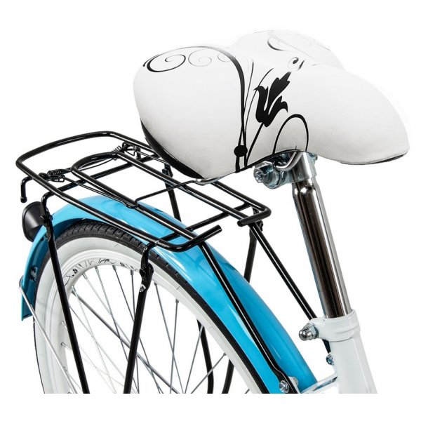 Damcykel Classic 26\\\" - Vit & blå Damcykel Classic 26\\\" - Vit & blå