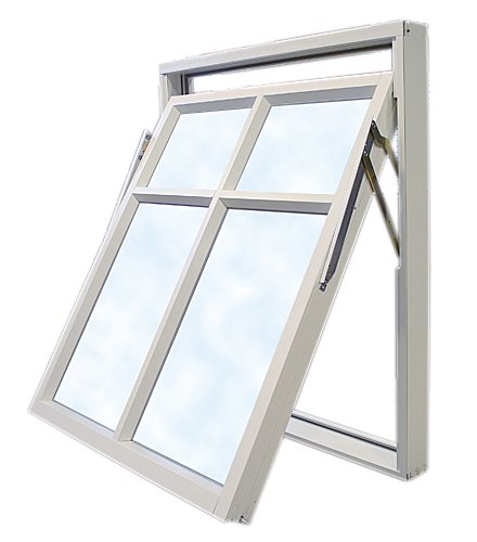 Vridf�nster med b�gpost - 3-glas - Aluminium - U-v�rde: 1,1