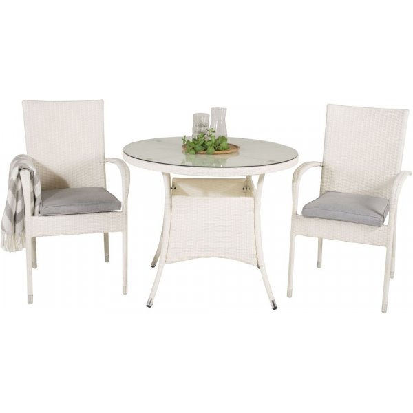 Frubol Matgrupp (90) - Vit - 2 Stolar