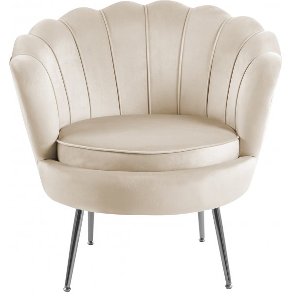 F�t�lj i beige sammet - Kingsley