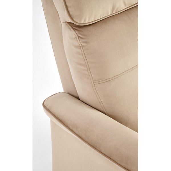 Semir elektrisk reclinerf�t�lj med USB - beige sammet