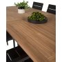Bjurker Spisegruppe (195x110) - Sort/Natur - 6 Stole