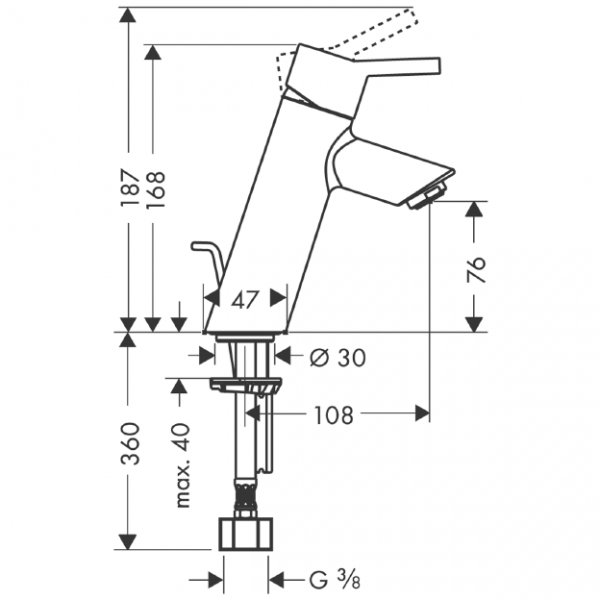 HG 32040 Tvättställsblandare 1-GR Talis S2 HG 32040 Tvättställsblandare 1-GR Talis S2