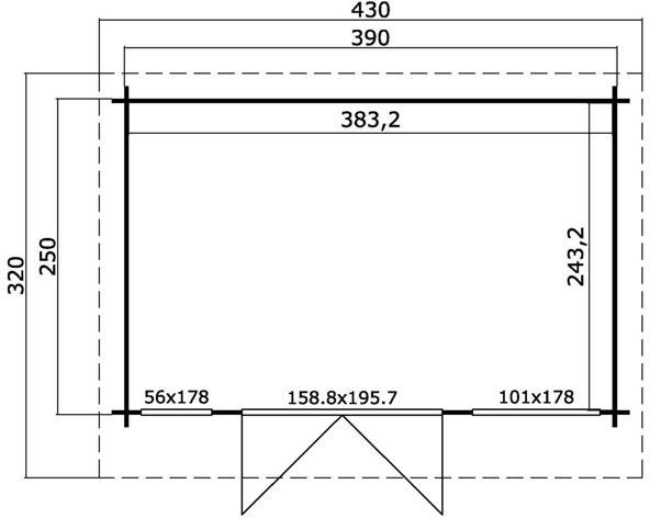 Friggebod Cornelis - 10 m² Friggebod Cornelis - 10 m²