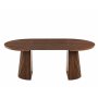 Crossby runt matbord f�rl�ngningsbart �120-200 cm - Valn�t