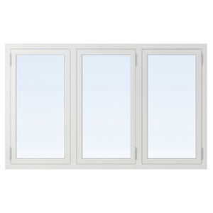 2-glasfönster Trä utåtgående - 3-Luft - Vit - Outlet - Tvåglasfönster, Fönster