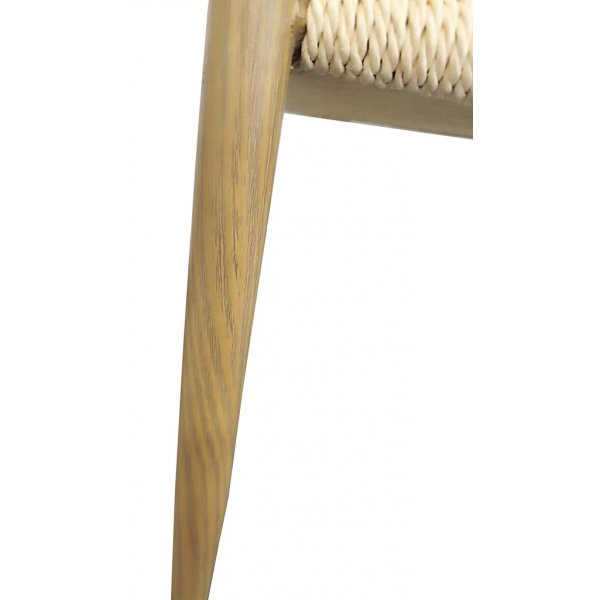 Stilren utestol i ekfinish med rep – Bella Stilren utestol i ekfinish med rep – Bella