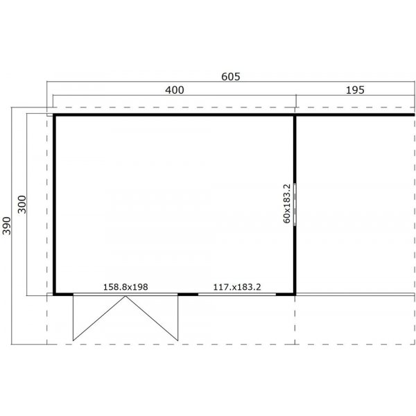 Friggebod Katja G - 12 m² Friggebod Katja G - 12 m²