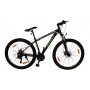 Mountainbike Alu Factor - 29\\\" sort/grn + Reflekterende sele