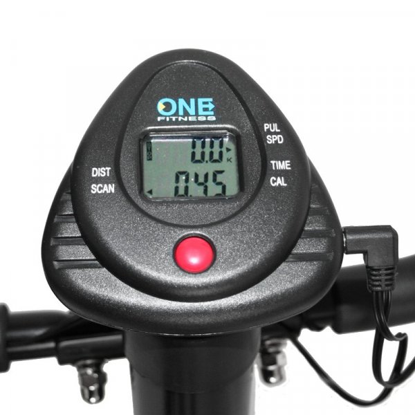 Träningscykel - Mekanisk med pulssensorer (W7208) vit Träningscykel - Mekanisk med pulssensorer (W7208) vit