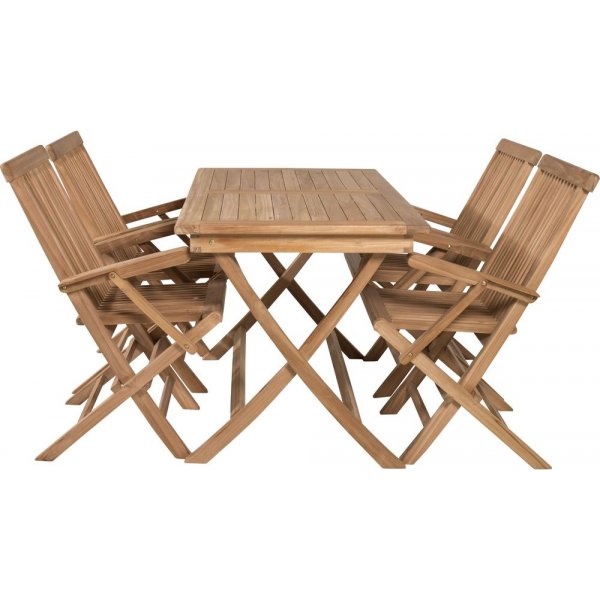 Bjurker Matgrupp (120x70) - Natur - 4 Stolar