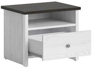 Salvador s�ngbord - Vit/svart