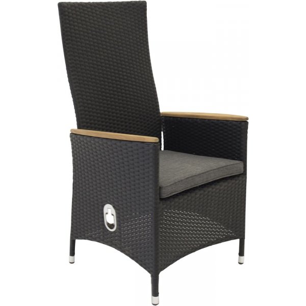 Jern stol  Sort/Teak