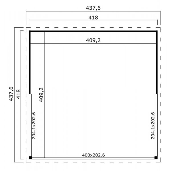 Attefallshus Katja E - 17,4 m² Attefallshus Katja E - 17,4 m²