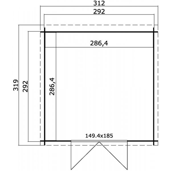 Förråd Savannah - 8,5 m² Förråd Savannah - 8,5 m²