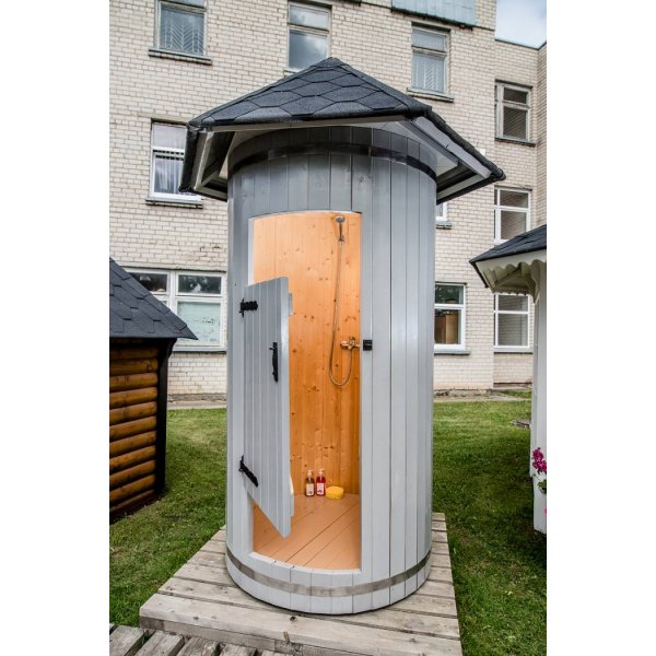 Dusch Trdgrd - Mtt: lngd .: 1,2 m / W: 1,3 m / H: 3,5 m..