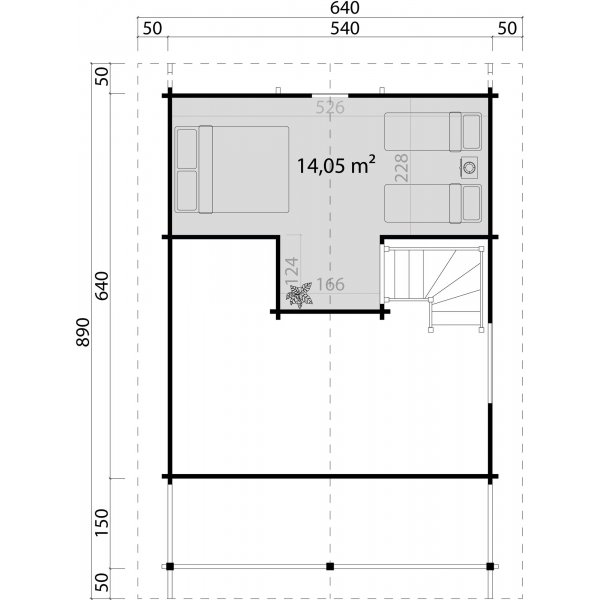 Sommerhus Ingela C - 36,9 m² Sommerhus Ingela C - 36,9 m²